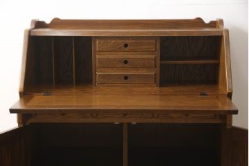 中古　三越　Brugge(ブルージュ)　カントリーテイストのお部屋づくりにオススメのライティングビューロー(簿記机、ワークデスク、在宅ワーク用、在宅用)(R-060854)