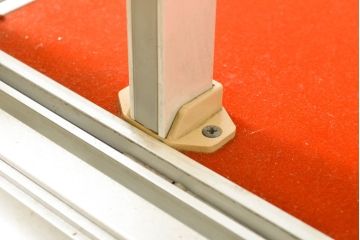 中古　希少デザイン　スチール製　イタリア　ロココ調では珍しい横長ガラスケース(ショーケース、飾り棚、陳列棚、キャビネット、店舗什器)(R-060861)