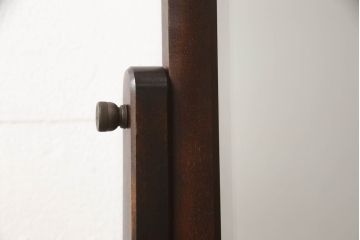 和製ビンテージ　北海道民芸家具　HM350　凛とした佇まいがシックな雰囲気を漂わせる大型ミラー(ヴィンテージ、鏡、姿見)(R-060862)