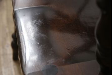 和製ビンテージ　松本民芸家具　#44A型　洋風のクラシカルなデザインが美しいウィンザーチェア(ヴィンテージ、アームチェア、板座チェア、ダイニングチェア、椅子、イス、ウインザーチェア)(定価約18万円)(R-060863)