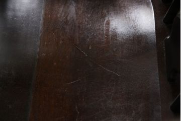 和製ビンテージ　松本民芸家具　#44A型　洋風のクラシカルなデザインが美しいウィンザーチェア(ヴィンテージ、アームチェア、板座チェア、ダイニングチェア、椅子、イス、ウインザーチェア)(定価約18万円)(R-060863)