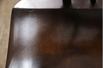 和製ビンテージ　松本民芸家具　#44A型　洋風のクラシカルなデザインが美しいウィンザーチェア(ヴィンテージ、アームチェア、板座チェア、ダイニングチェア、椅子、イス、ウインザーチェア)(定価約18万円)(R-060864)