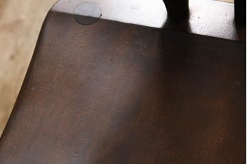 和製ビンテージ　松本民芸家具　#44A型　洋風のクラシカルなデザインが美しいウィンザーチェア(ヴィンテージ、アームチェア、板座チェア、ダイニングチェア、椅子、イス、ウインザーチェア)(定価約18万円)(R-060867)