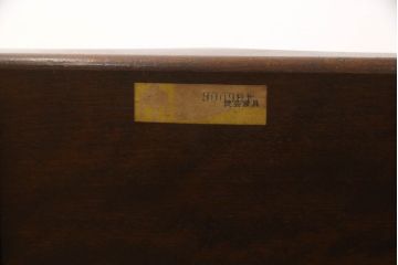 和製ビンテージ　松本民芸家具　#44A型　洋風のクラシカルなデザインが美しいウィンザーチェア(ヴィンテージ、アームチェア、板座チェア、ダイニングチェア、椅子、イス、ウインザーチェア)(定価約18万円)(R-060867)