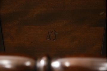 和製ビンテージ　松本民芸家具　#44A型　洋風のクラシカルなデザインが美しいウィンザーチェア(ヴィンテージ、アームチェア、板座チェア、ダイニングチェア、椅子、イス、ウインザーチェア)(定価約18万円)(R-060867)