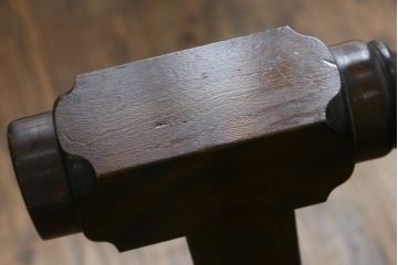 中古　松本民芸家具　LT型食卓　洗練されたモダンな佇まいが魅力のダイニングテーブル(6人掛け、4人掛け、食卓)(定価約61万円)(R-060868)