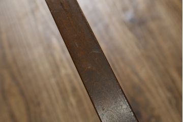 中古　松本民芸家具　LT型食卓　洗練されたモダンな佇まいが魅力のダイニングテーブル(6人掛け、4人掛け、食卓)(定価約61万円)(R-060868)