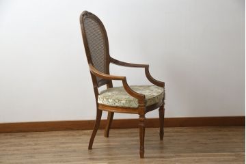 中古　DREXEL HERITAGE(ドレクセルヘリテイジ)　Cameo Classics(キャメオクラシックス)　格調高い雰囲気が魅力のマホガニー製アームチェア(イス、椅子、ダイニングチェア)(定価約35万円)(R-060871)