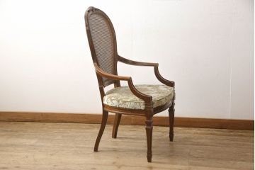 中古　DREXEL HERITAGE(ドレクセルヘリテイジ)　Cameo Classics(キャメオクラシックス)　格調高い雰囲気が魅力のマホガニー製アームチェア(イス、椅子、ダイニングチェア)(定価約35万円)(R-060872)