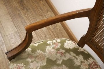 中古　DREXEL HERITAGE(ドレクセルヘリテイジ)　Cameo Classics(キャメオクラシックス)　格調高い雰囲気が魅力のマホガニー製アームチェア(イス、椅子、ダイニングチェア)(定価約35万円)(R-060872)