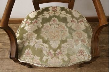 中古　DREXEL HERITAGE(ドレクセルヘリテイジ)　Cameo Classics(キャメオクラシックス)　格調高い雰囲気が魅力のマホガニー製アームチェア(イス、椅子、ダイニングチェア)(定価約35万円)(R-060872)