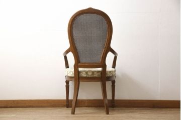 中古　DREXEL HERITAGE(ドレクセルヘリテイジ)　Cameo Classics(キャメオクラシックス)　格調高い雰囲気が魅力のマホガニー製アームチェア(イス、椅子、ダイニングチェア)(定価約35万円)(R-060872)