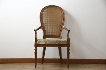 中古　DREXEL HERITAGE(ドレクセルヘリテイジ)　Cameo Classics(キャメオクラシックス)　格調高い雰囲気が魅力のマホガニー製アームチェア(イス、椅子、ダイニングチェア)(定価約35万円)(R-060873)