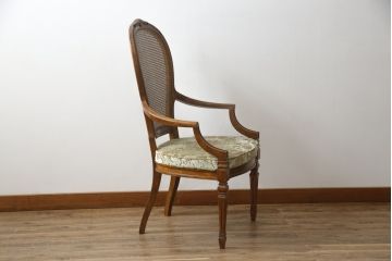中古　DREXEL HERITAGE(ドレクセルヘリテイジ)　Cameo Classics(キャメオクラシックス)　格調高い雰囲気が魅力のマホガニー製アームチェア(イス、椅子、ダイニングチェア)(定価約35万円)(R-060873)
