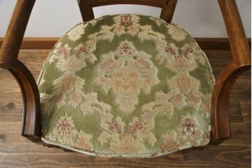 中古　DREXEL HERITAGE(ドレクセルヘリテイジ)　Cameo Classics(キャメオクラシックス)　格調高い雰囲気が魅力のマホガニー製アームチェア(イス、椅子、ダイニングチェア)(定価約35万円)(R-060873)
