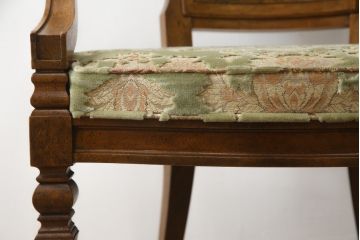 中古　DREXEL HERITAGE(ドレクセルヘリテイジ)　Cameo Classics(キャメオクラシックス)　格調高い雰囲気が魅力のマホガニー製アームチェア(イス、椅子、ダイニングチェア)(定価約35万円)(R-060877)