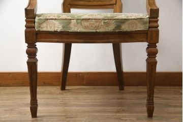 中古　DREXEL HERITAGE(ドレクセルヘリテイジ)　Cameo Classics(キャメオクラシックス)　格調高い雰囲気が魅力のマホガニー製アームチェア(イス、椅子、ダイニングチェア)(定価約35万円)(R-060877)