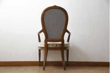 中古　DREXEL HERITAGE(ドレクセルヘリテイジ)　Cameo Classics(キャメオクラシックス)　格調高い雰囲気が魅力のマホガニー製アームチェア(イス、椅子、ダイニングチェア)(定価約35万円)(R-060877)