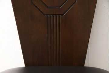 中古　美品　星野民芸(星野民藝)　個性的なデザインが存在感を放つダイニングチェア(椅子、イス)(R-060887)