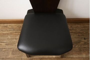 中古　美品　星野民芸(星野民藝)　個性的なデザインが存在感を放つダイニングチェア(椅子、イス)(R-060887)