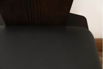 中古　美品　星野民芸(星野民藝)　個性的なデザインが存在感を放つダイニングチェア(椅子、イス)(R-060887)