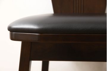 中古　美品　星野民芸(星野民藝)　個性的なデザインが存在感を放つダイニングチェア(椅子、イス)(R-060887)