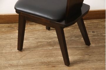 中古　美品　星野民芸(星野民藝)　個性的なデザインが存在感を放つダイニングチェア(椅子、イス)(R-060887)