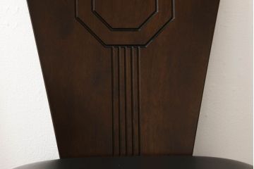 中古　美品　星野民芸(星野民藝)　個性的なデザインが存在感を放つダイニングチェア2脚セット(椅子、イス)(R-060888)