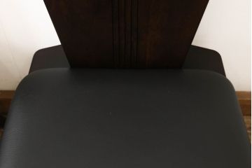 中古　美品　星野民芸(星野民藝)　個性的なデザインが存在感を放つダイニングチェア2脚セット(椅子、イス)(R-060888)