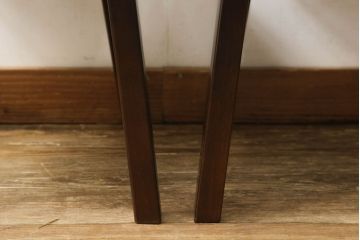 中古　美品　星野民芸(星野民藝)　個性的なデザインが存在感を放つダイニングチェア2脚セット(椅子、イス)(R-060889)