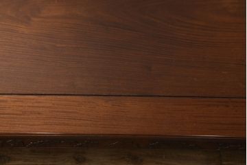 和製ビンテージ　国産指物家具　中森喜三郎作　漆塗り　花梨(カリン)材　幕板に彫刻された松竹梅が目を引く座卓(ローテーブル、センターテーブル、ヴィンテージ)(R-060891)