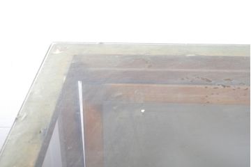和製アンティーク　特大　ナラ(楢)材　素朴な木の風合いに懐かしさを感じるカウンターガラスケース(Gケース、ショーケース、ディスプレイケース、コレクションケース、キャビネット、飾り棚、陳列棚、店舗什器、英国)(R-060898)