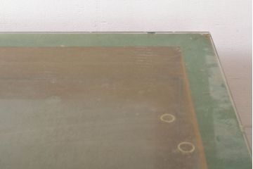 和製アンティーク　特大　ナラ(楢)材　素朴な木の風合いに懐かしさを感じるカウンターガラスケース(Gケース、ショーケース、ディスプレイケース、コレクションケース、キャビネット、飾り棚、陳列棚、店舗什器、英国)(R-060898)