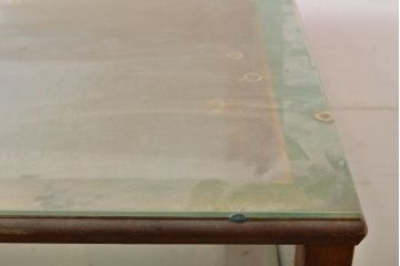 和製アンティーク　特大　ナラ(楢)材　素朴な木の風合いに懐かしさを感じるカウンターガラスケース(Gケース、ショーケース、ディスプレイケース、コレクションケース、キャビネット、飾り棚、陳列棚、店舗什器、英国)(R-060898)
