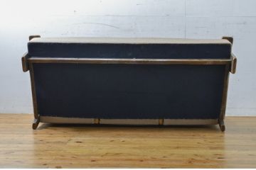 中古　永田良介商店　クラシカルな佇まいが魅力の3人掛けソファ(3P、三人掛け、アームソファ)(R-060902)