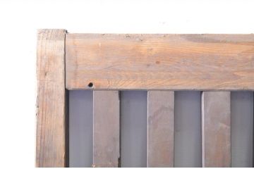 アンティーク建具　和の風情漂う荒格子戸2枚セット(格子戸、引き戸)(R-060906)