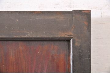 アンティーク建具　ダイヤガラス　和の雰囲気漂うガラス帯戸2枚セット(引き戸、ガラス戸、板戸)(R-060908)