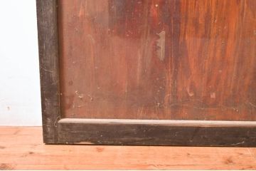 アンティーク建具　ダイヤガラス　和の雰囲気漂うガラス帯戸2枚セット(引き戸、ガラス戸、板戸)(R-060908)