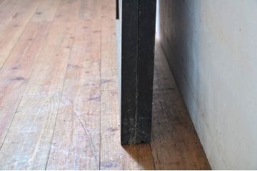 アンティーク建具　ダイヤガラス　和の雰囲気漂うガラス帯戸2枚セット(引き戸、ガラス戸、板戸)(R-060908)