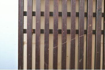 アンティーク建具　和モダンな空間づくりにおすすめの荒格子戸1枚(引き戸、格子戸)(R-060931)