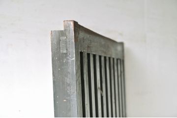 アンティーク建具　和モダンな空間づくりにおすすめの荒格子戸1枚(引き戸、格子戸)(R-060931)