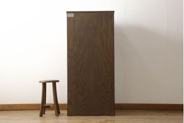 中古　美品　岩谷堂箪笥　こだわりの意匠が目を引く縦型チェスト(整理箪笥、引き出し、和タンス、収納箪笥、衣装箪笥)(R-060935)