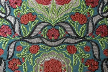 中古　超美品　グッチ(GUCCI)　フローラル&ビー(ハチ)　エキゾチックな雰囲気を醸し出す4パネルスクリーン(フローラルジャカード、ビージャガード、パーテーション、間仕切り、衝立て、折り畳み、つい立て)(定価約308万円)(R-060938)