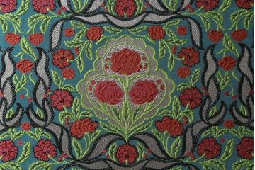 中古　超美品　グッチ(GUCCI)　フローラル&ビー(ハチ)　エキゾチックな雰囲気を醸し出す4パネルスクリーン(フローラルジャカード、ビージャガード、パーテーション、間仕切り、衝立て、折り畳み、つい立て)(定価約308万円)(R-060938)