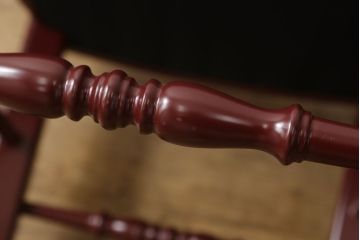 中古　超美品　グッチ(GUCCI)　ビー(ハチ)　エンブロイダリー　個性的なデザインが空間のアクセントになるウッドチェア(椅子、イス、ハーバリウムプリント)(定価約32万円)(R-060941)