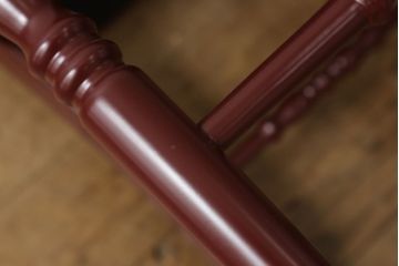 中古　超美品　グッチ(GUCCI)　ビー(ハチ)　エンブロイダリー　個性的なデザインが空間のアクセントになるウッドチェア(椅子、イス、ハーバリウムプリント)(定価約32万円)(R-060941)