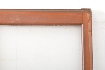 アンティーク建具　昭和中期　シンプルなデザインで合わせやすいガラス戸2枚セット(引き戸、建具)(R-060947)