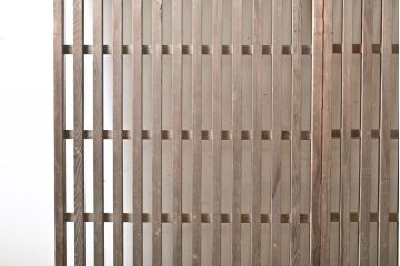 アンティーク建具　和の風情漂う荒格子戸2枚セット(格子戸、引き戸)(R-060950)