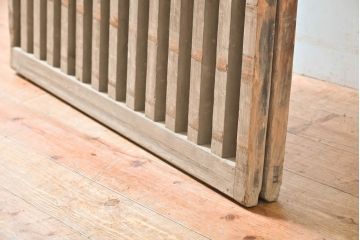 アンティーク建具　和の風情漂う荒格子戸2枚セット(格子戸、引き戸)(R-060950)