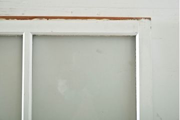 アンティーク建具　すりガラス　素通しガラス　ダイヤガラス　シンプルなデザインがお部屋に取り入れやすいガラス戸4枚セット(引き戸)(R-060951)